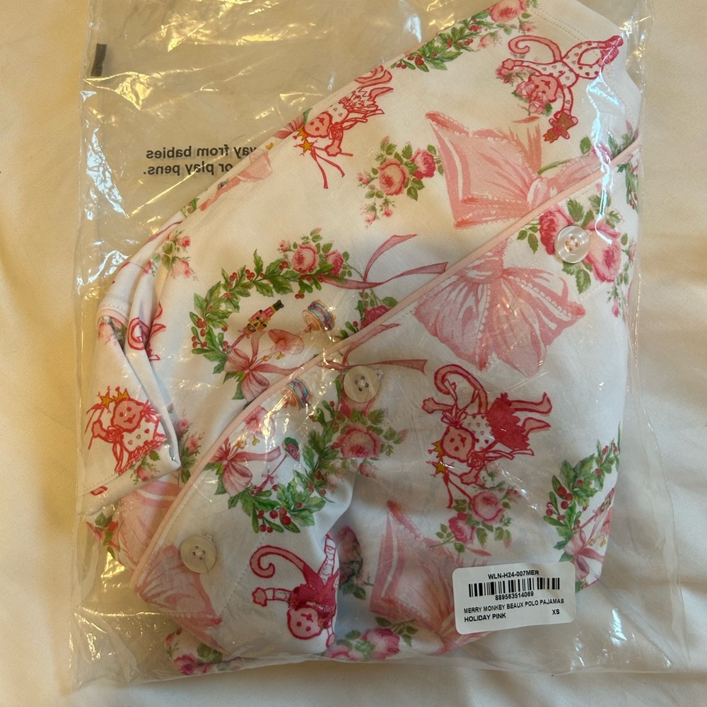IN HAND LoveShackFancy x Roller Rabbit Merry Monkey Beaux Polo Pajamas